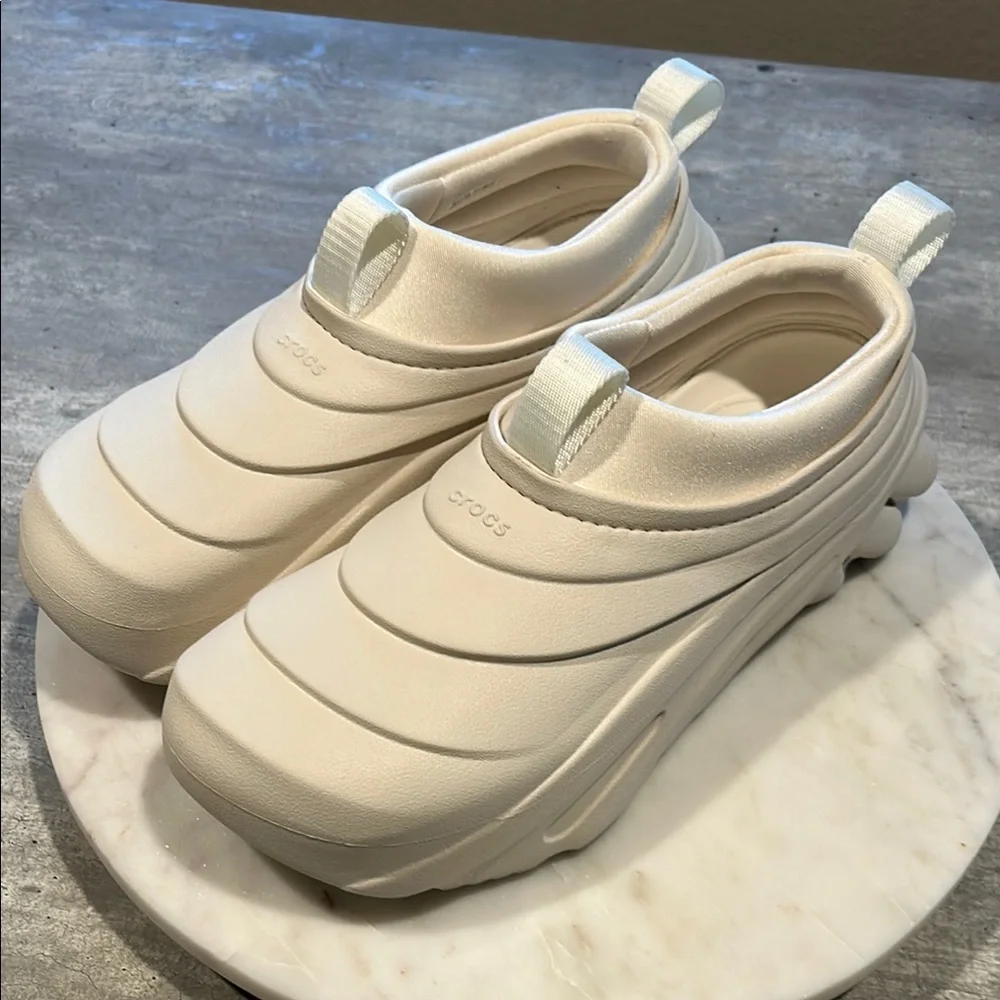 CROCS Tundra Echo Trainer’s Off-White unisex size M10  W12 - Picture 4 of 11